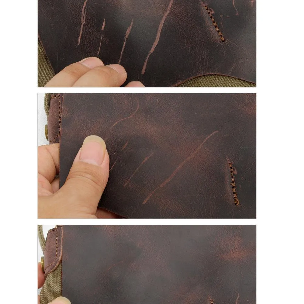 23'' Cowhide Leather Weekender Bag for Men