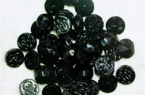 9mm Round French Jet Nailheads