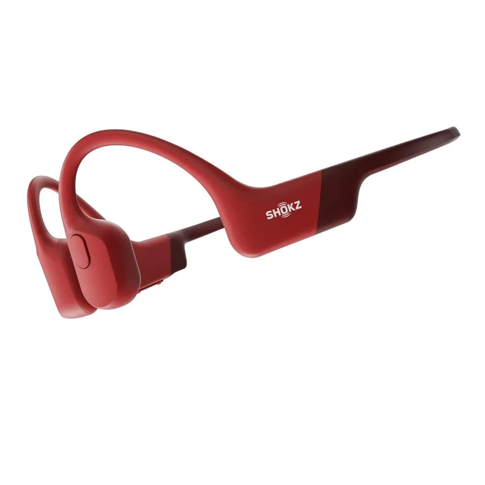 Aftershokz Shokz OpenRun Bluetooth Headphones Sweatproof Earphones - Red