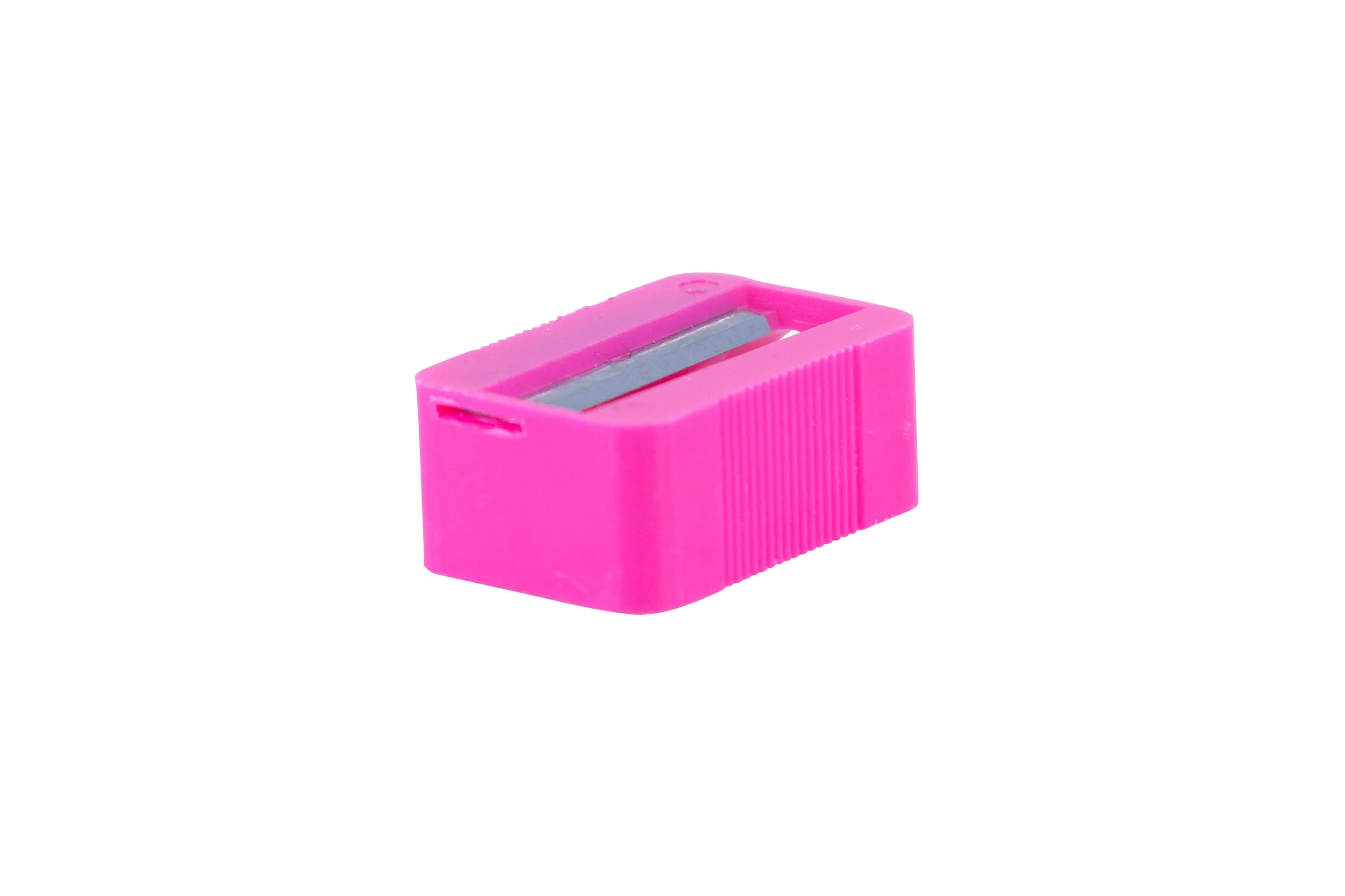 Baumgartens Slanted Face Pencil Sharpener Single Hole ASSORTED Colors (MR3380)