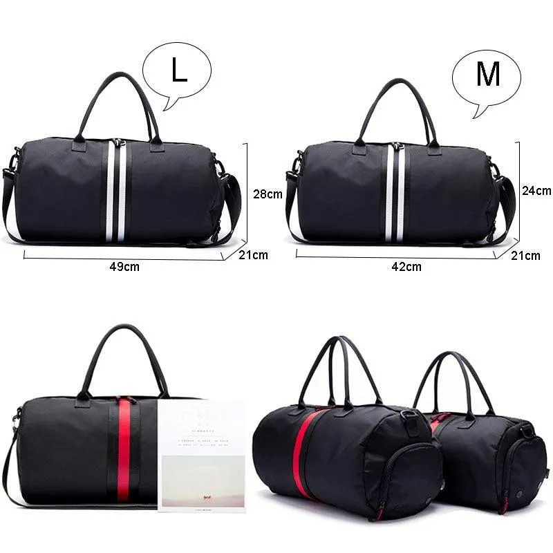 Canvas Duffle Bag Mens Womens Black Duffel Handbag