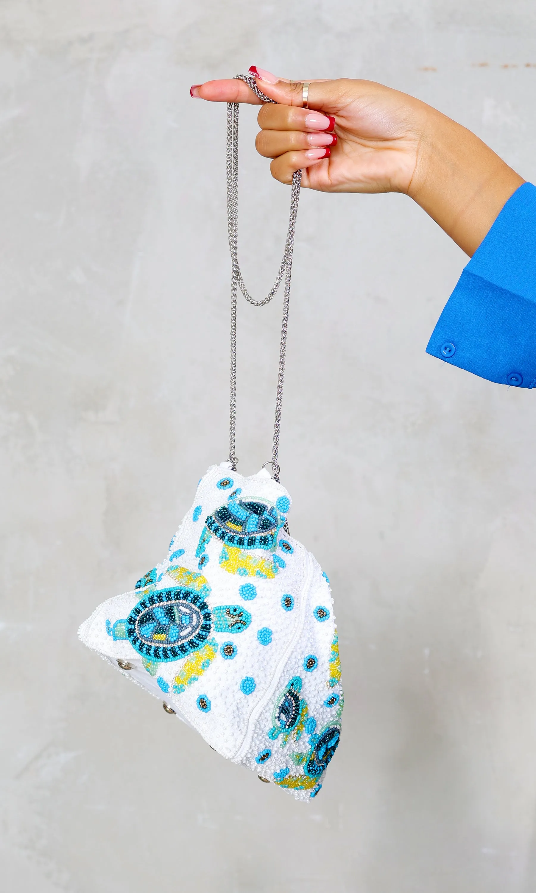 Coastal Breeze Canvas Bucket Bag