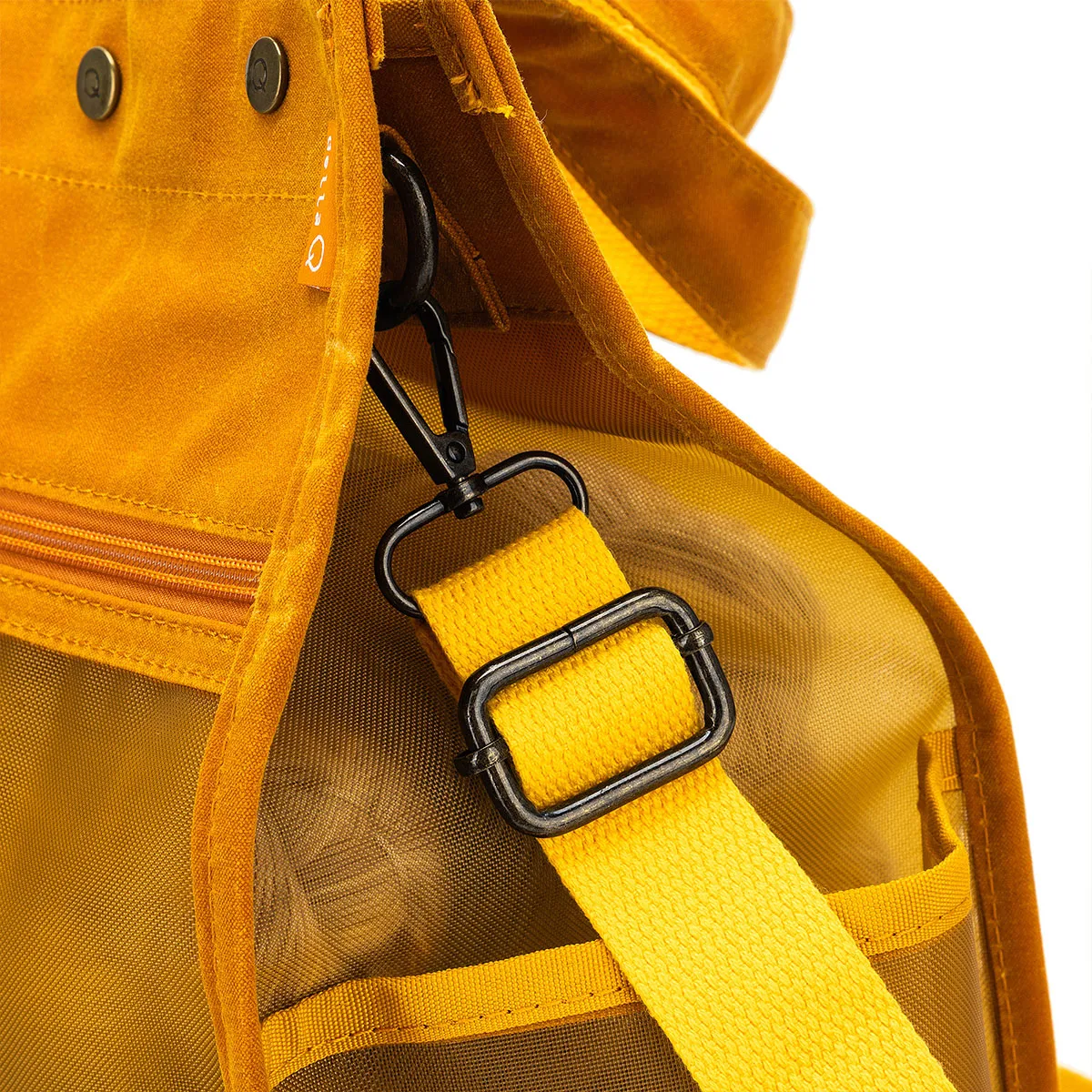della Q Maker's Tall Mesh Tote - Mustard