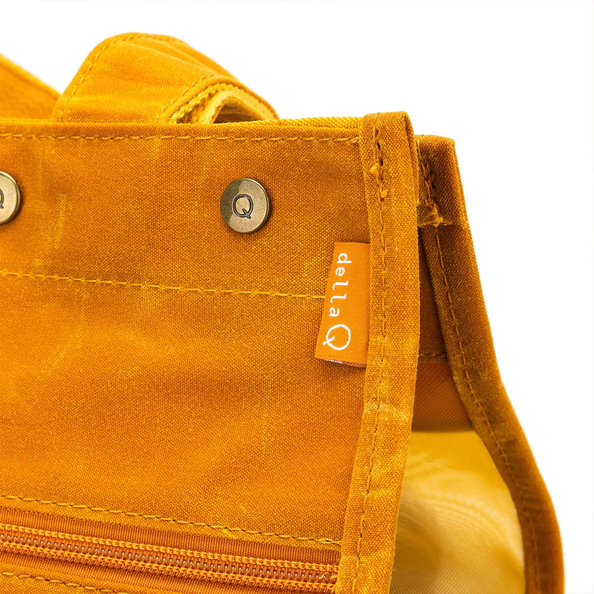 della Q Maker's Tall Mesh Tote - Mustard