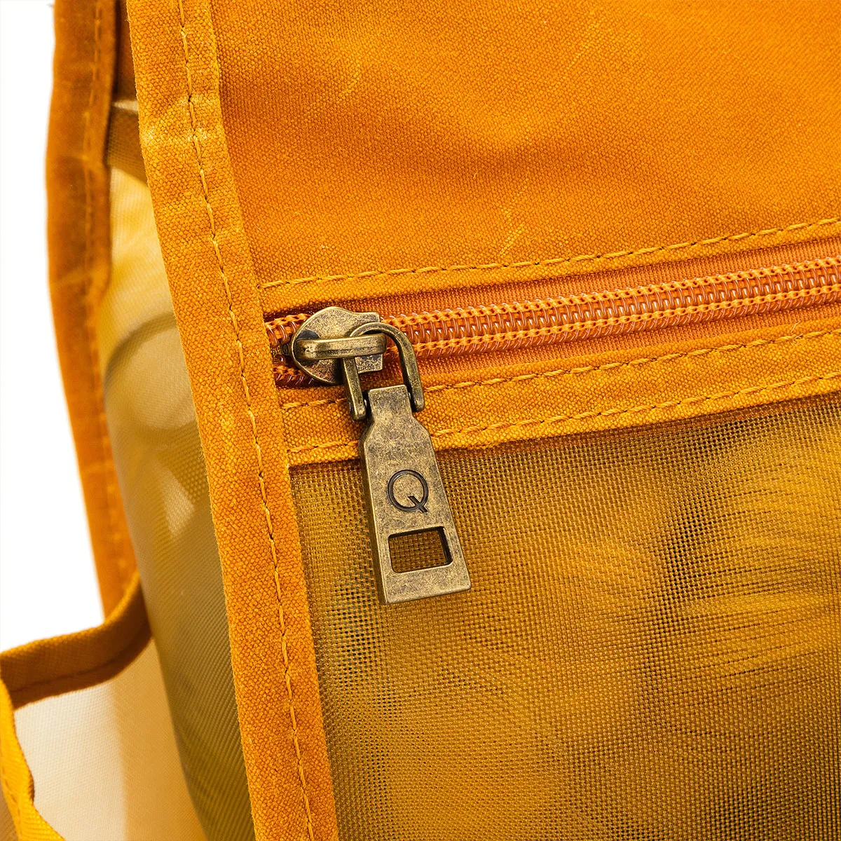 della Q Maker's Tall Mesh Tote - Mustard