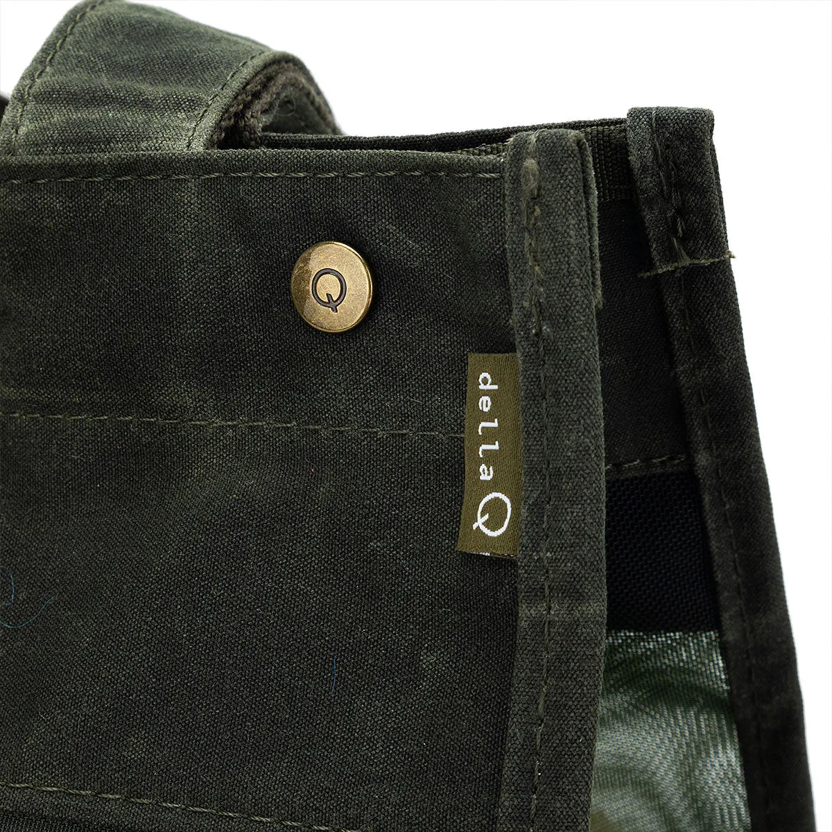 della Q Maker's Tall Mesh Tote - Olive