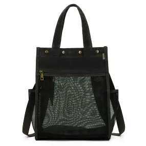 della Q Maker's Tall Mesh Tote - Olive