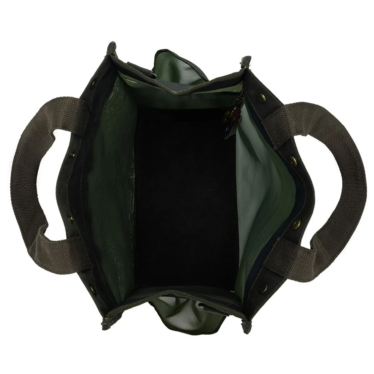 della Q Maker's Tall Mesh Tote - Olive