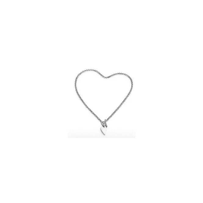 Desire Love Note Heart 16" T-Bar Necklace 90517RP