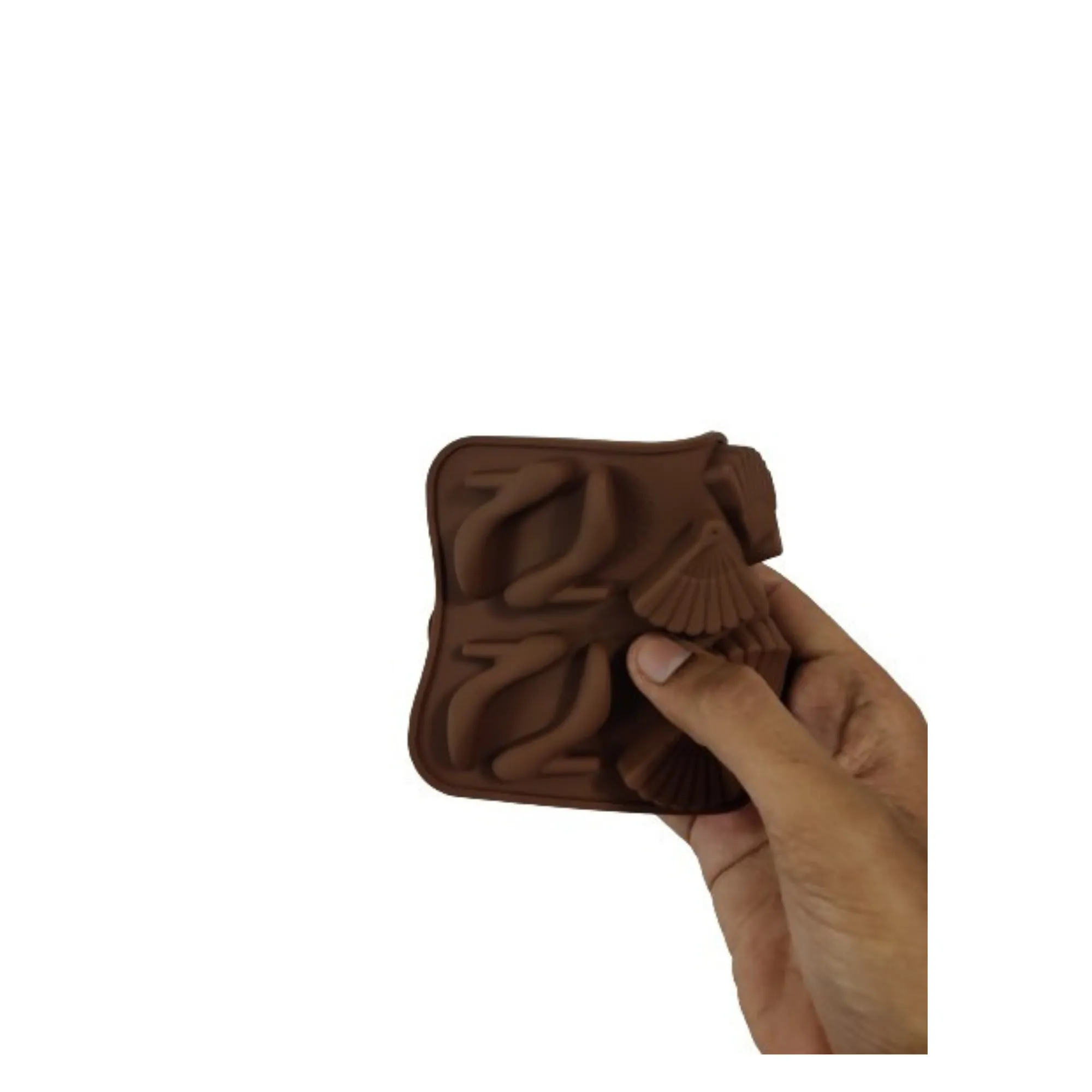Esslly 14-Cavity Heel and Bag Silicone Mould – BPA-Free, Non-Stick, Food-Grade