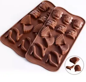 Esslly 14-Cavity Heel and Bag Silicone Mould – BPA-Free, Non-Stick, Food-Grade