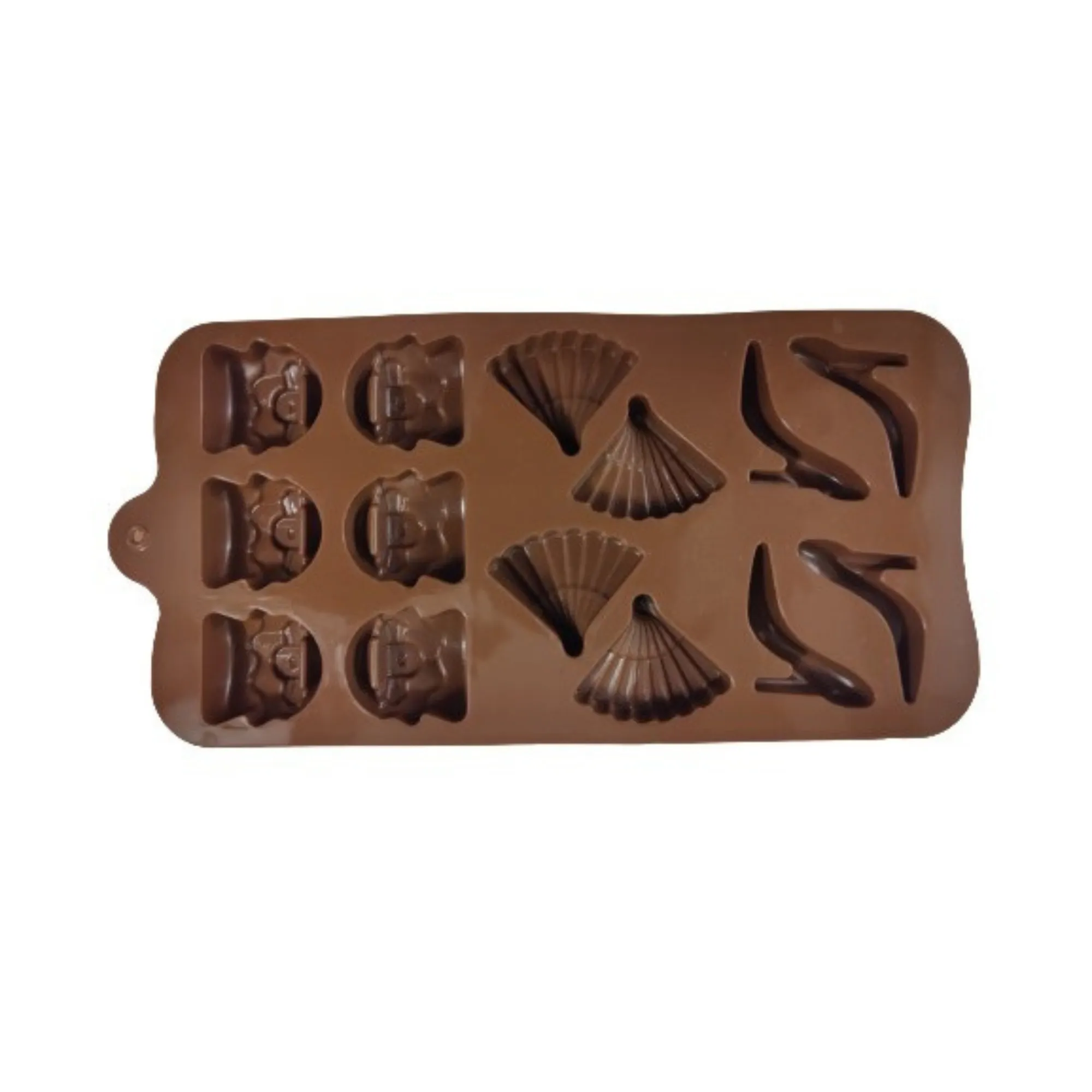 Esslly 14-Cavity Heel and Bag Silicone Mould – BPA-Free, Non-Stick, Food-Grade