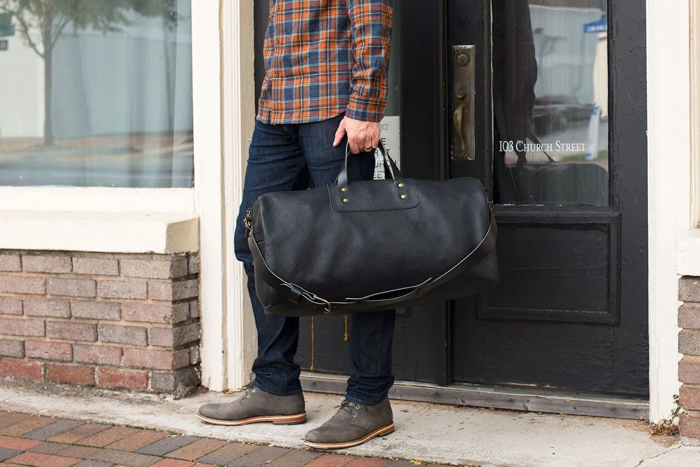 EXPEDITION LEATHER DUFFLE BAG