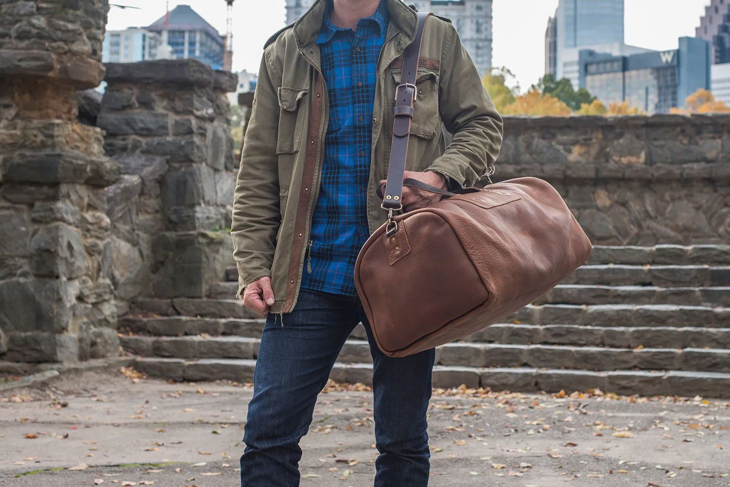 EXPEDITION LEATHER DUFFLE BAG
