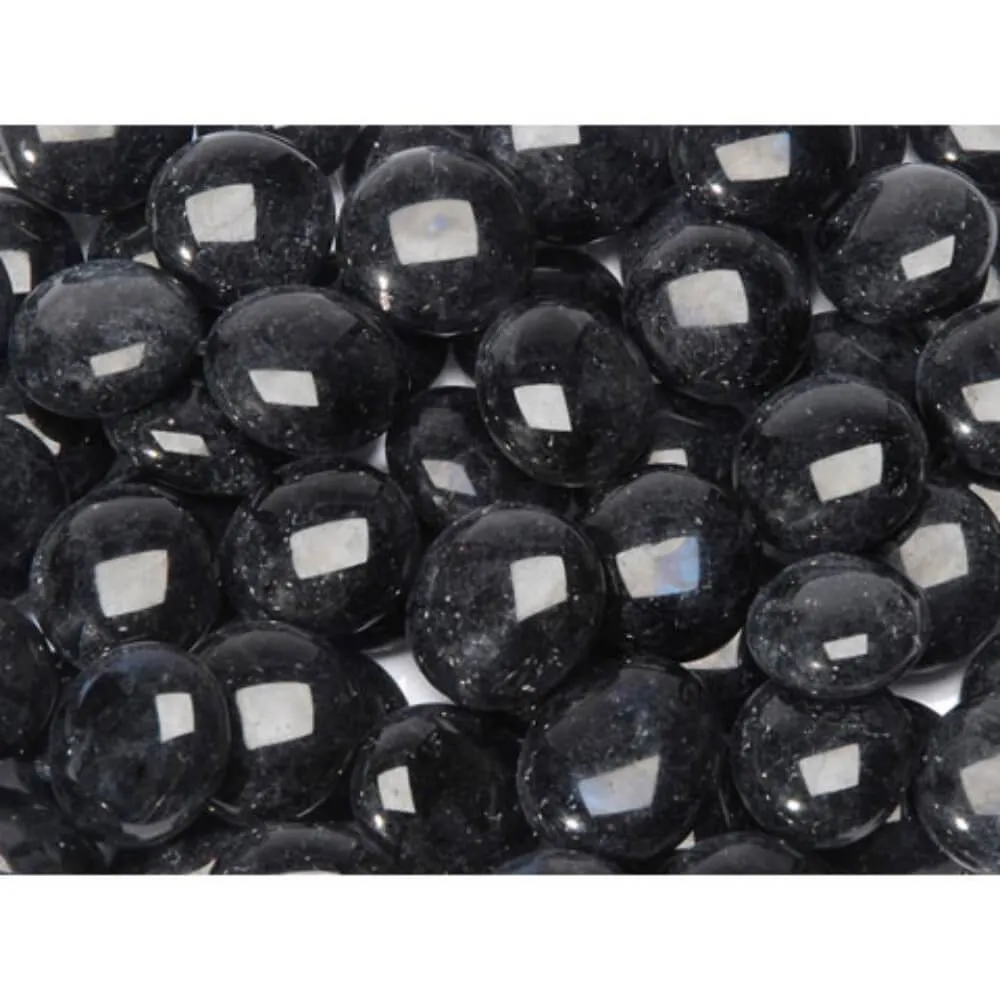 Glass Gems in Mesh Bag Black 12 oz