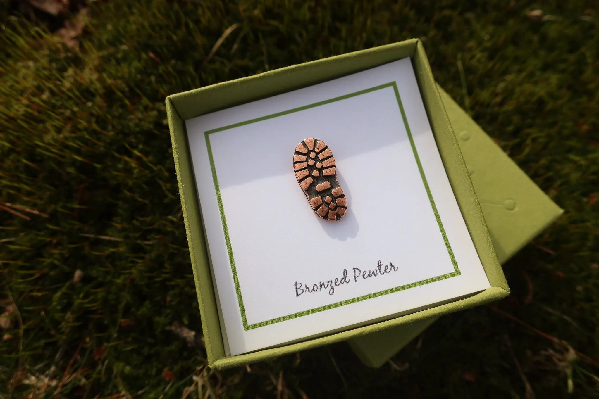 Hiking Boot Copper Lapel Pin