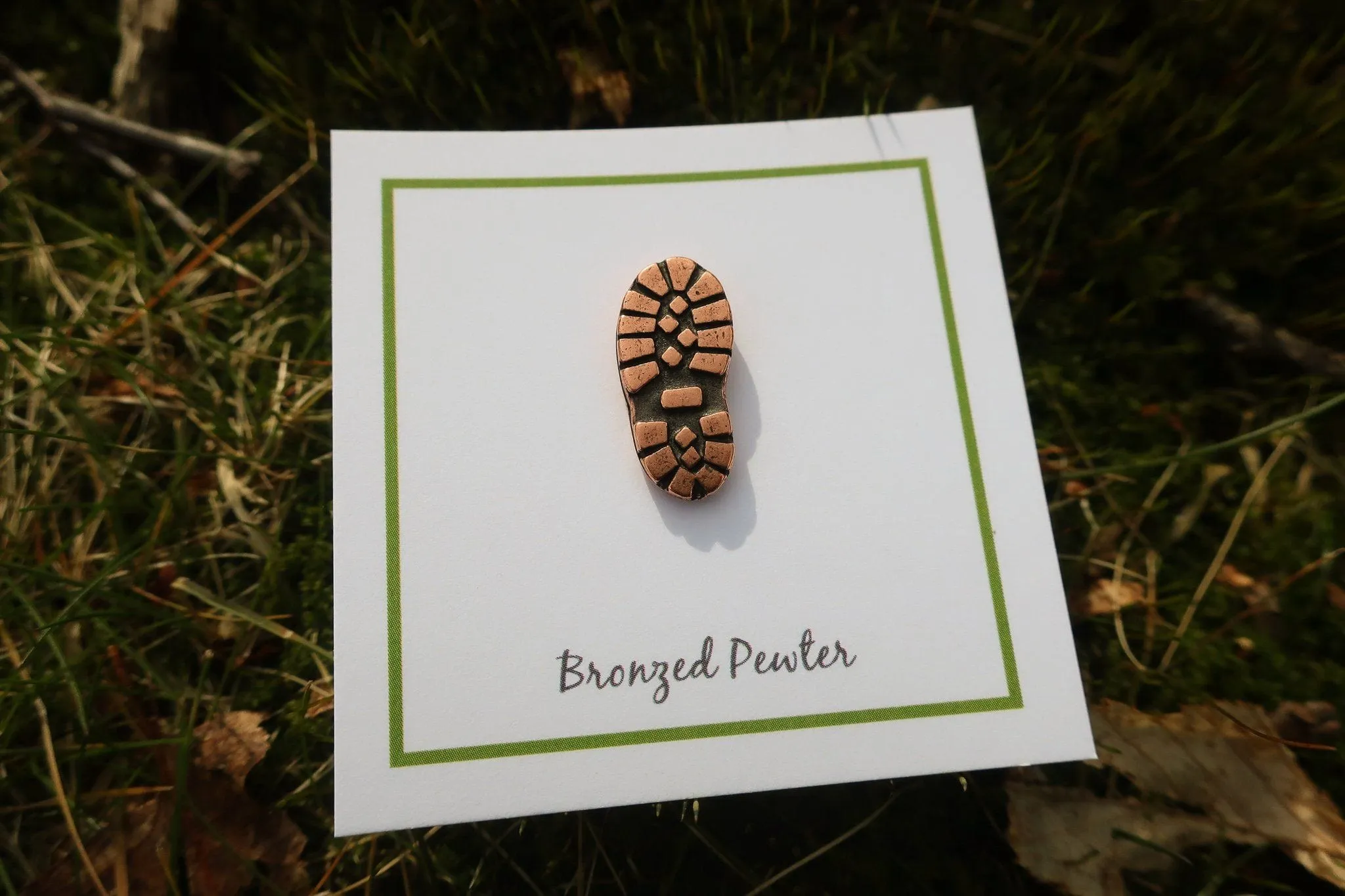 Hiking Boot Copper Lapel Pin