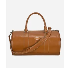 Holdall Leather Weekend bag, Travel Bag Duffel Gym Bag Tan