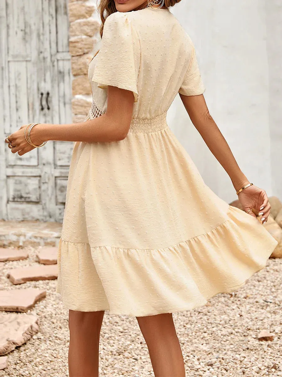 Irregular Ruffle Trim Y2K Tube Split Strapless Tight Fitted Clubwear Casual Women Dress