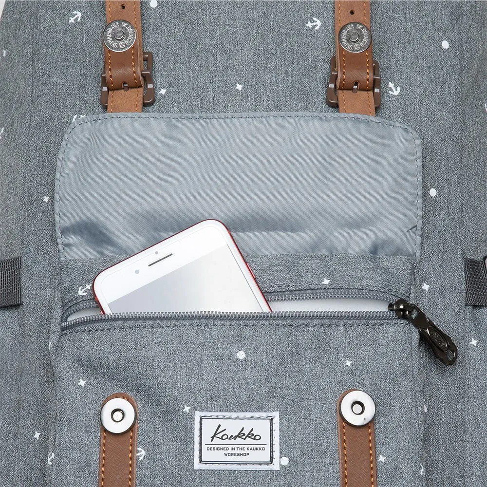 KAUKKO Backpack for city trips, EP5-13 ( Grey / 14L )