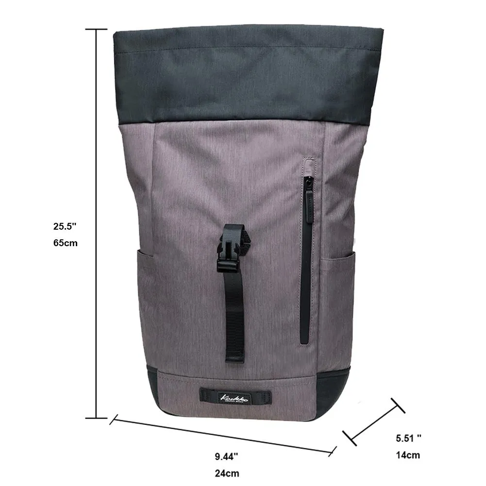 KAUKKO Backpack for Hiking Tours, KF04-2 ( Black Grey/ 15.1L )