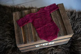 Lace Bodysuit - Burgundy