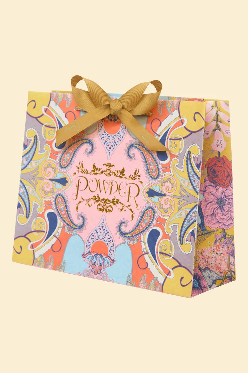 Large Quilted Washbag Delicate Tropical Candy by Powder