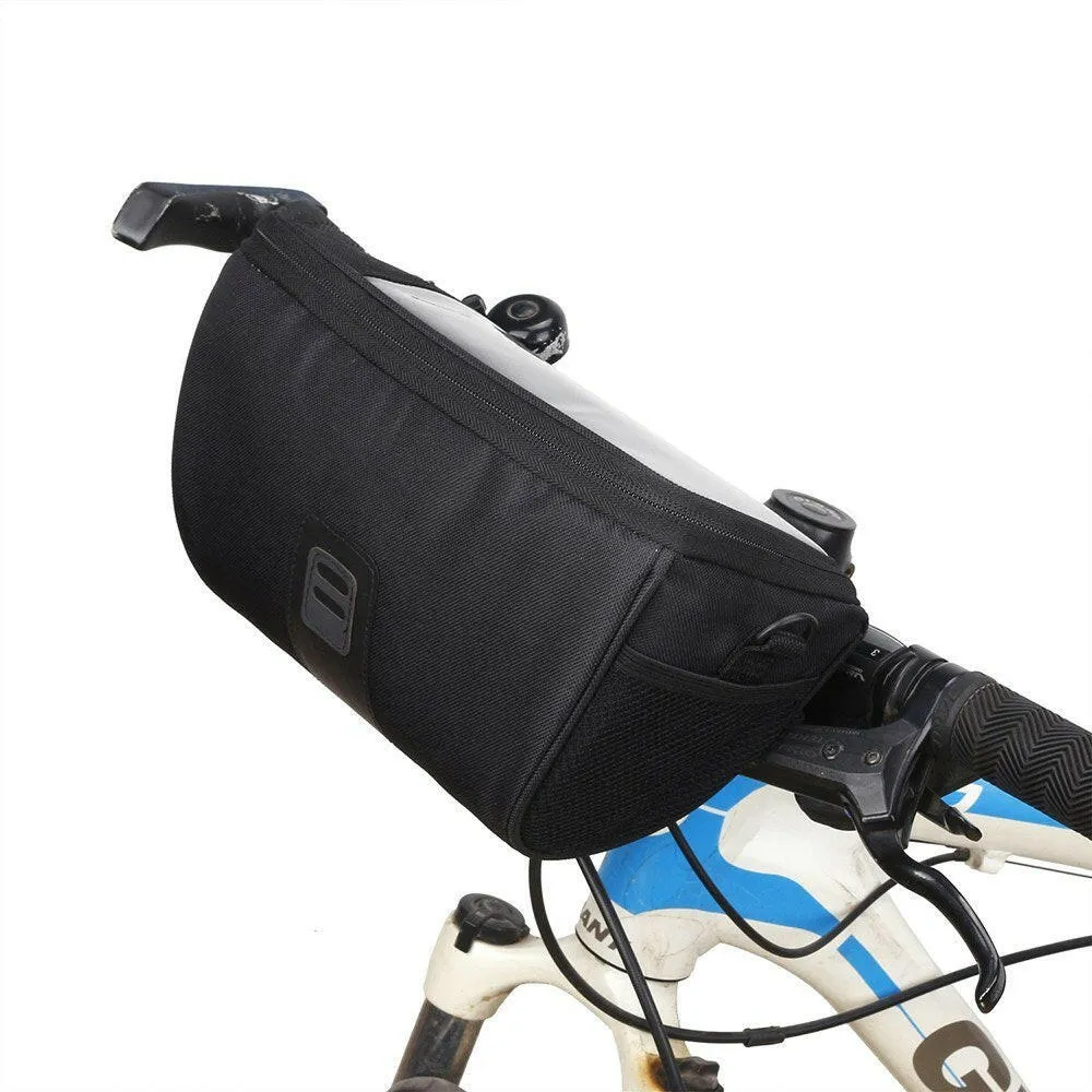 Multi-functional Bicycle Handlebar Bag with Touchscreen Pocket Cycling Front Frame Bag Pack Crossbody Shoulder Bag