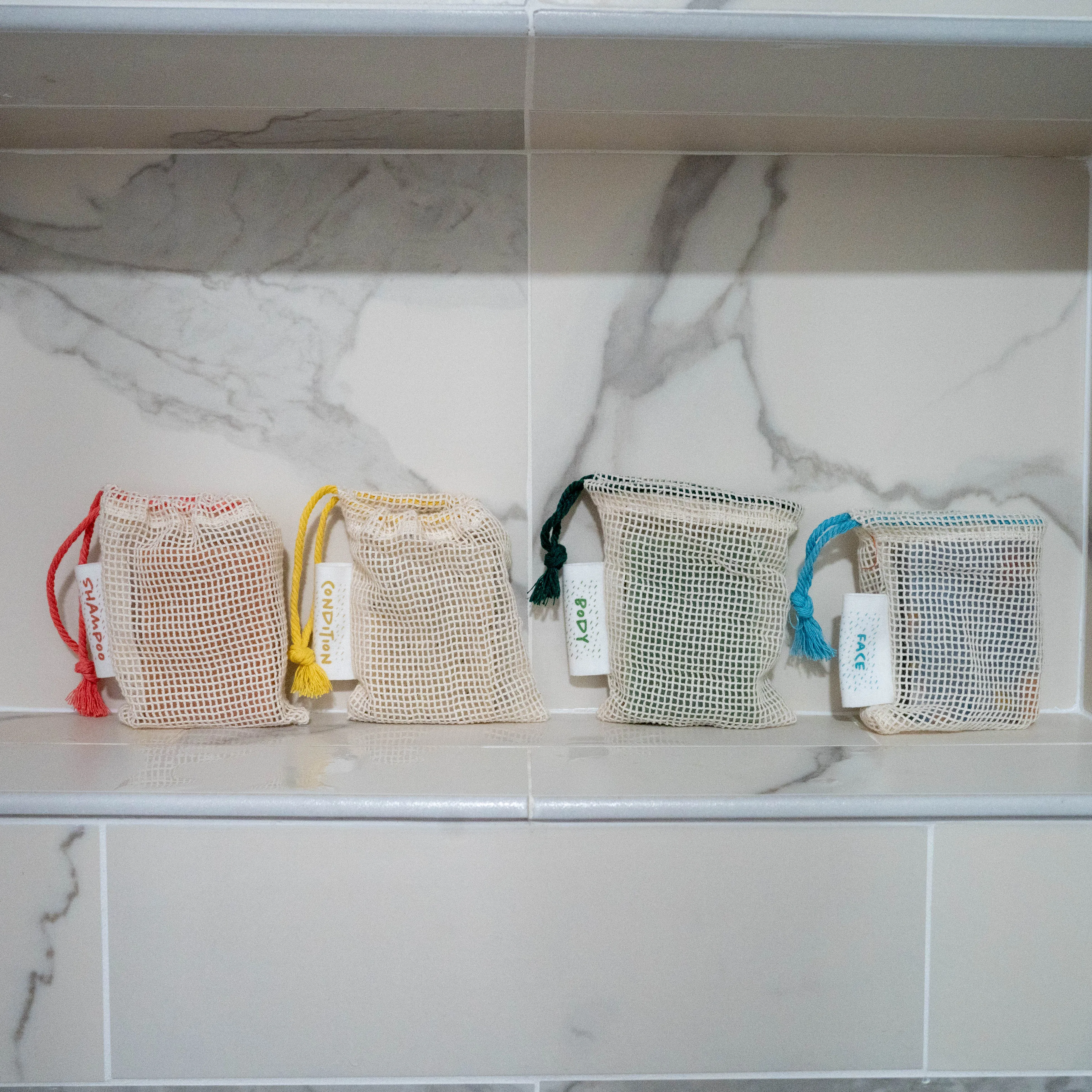 ORGANIC SOAP SAVER BAGS: Face, Body, Shampoo, Conditioner