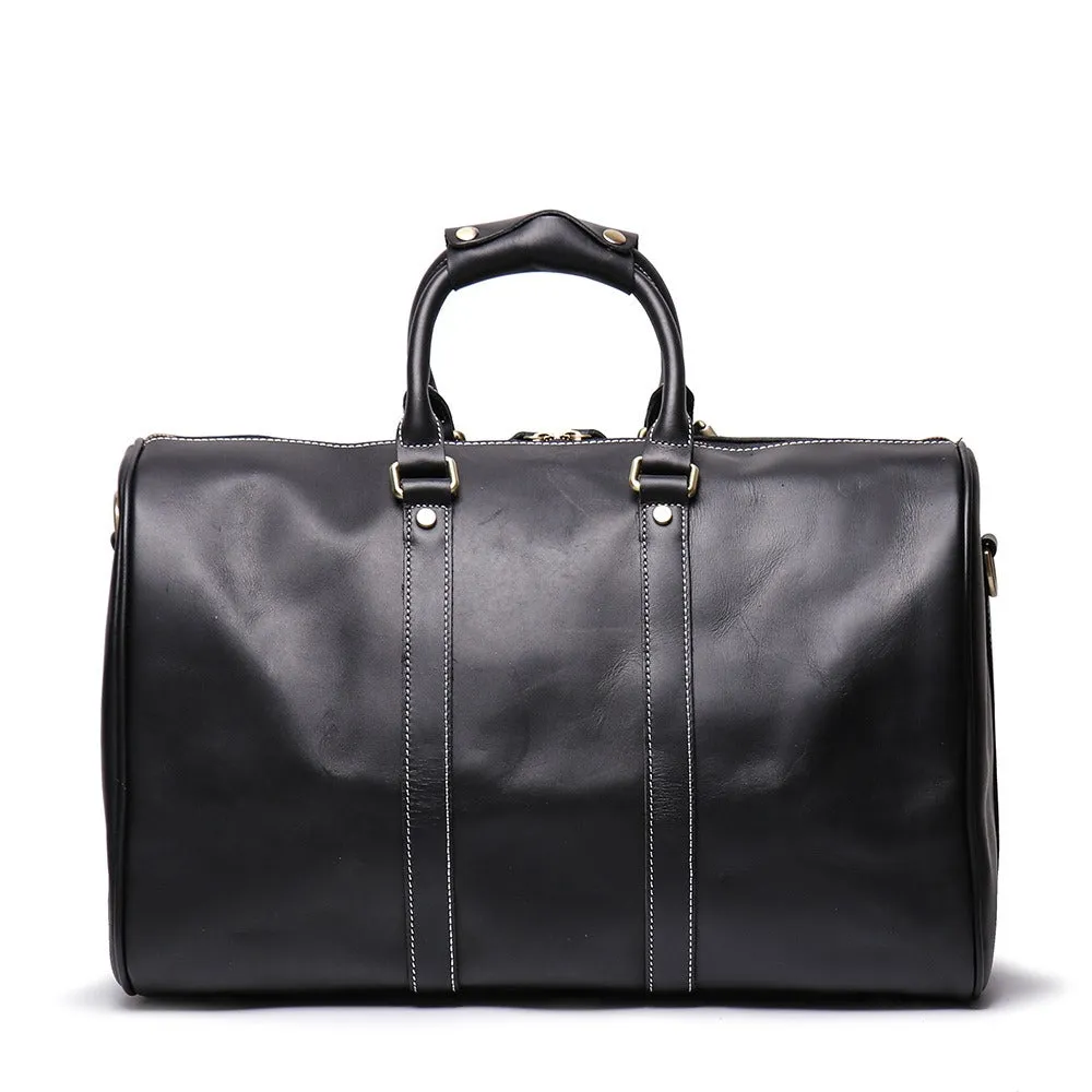Small Leather Duffle Bag Travel Bag