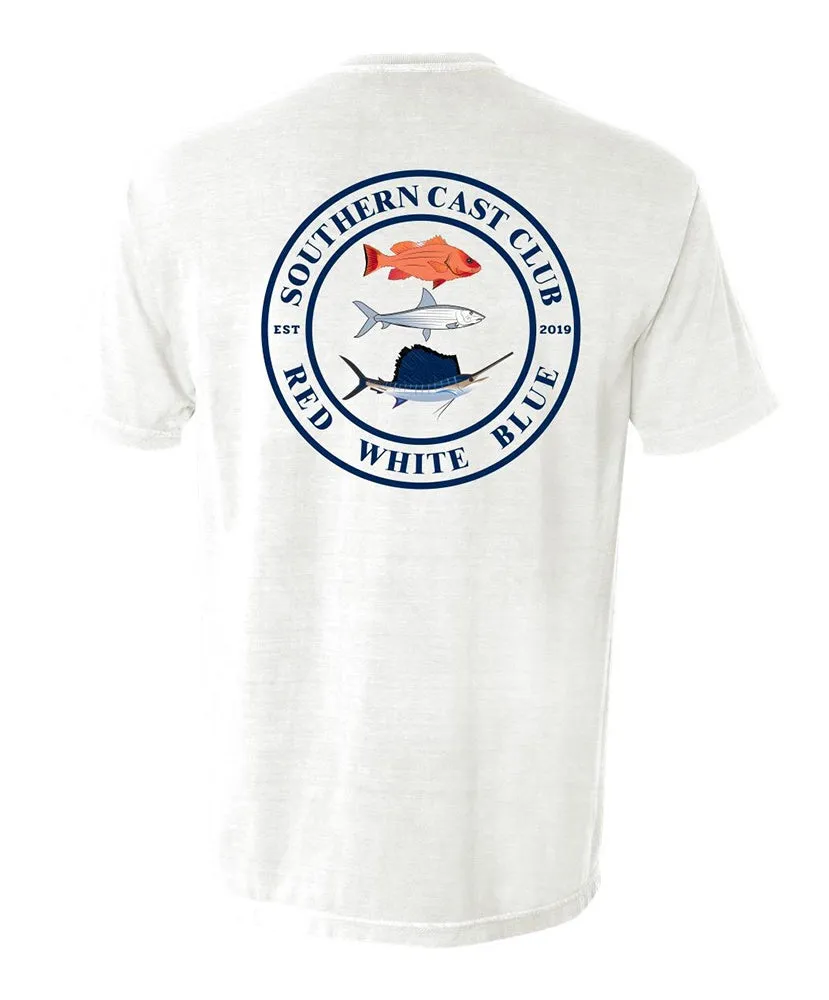 Southern Cast Club - RWB Fish Pocket Tee