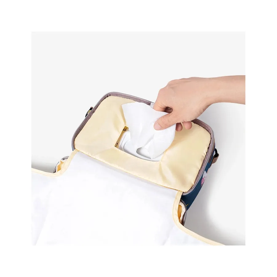 Sunveno Diaper Changing Clutch w/t Mat (Unicorn Blue)