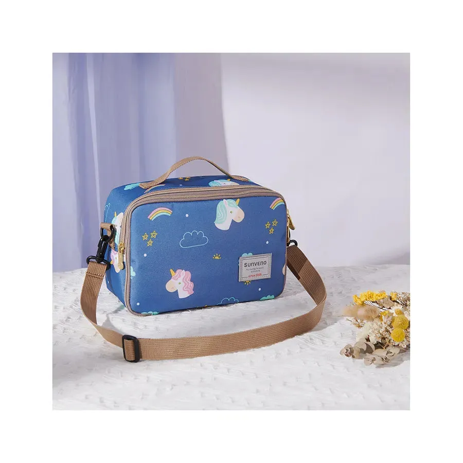 Sunveno Diaper Changing Clutch w/t Mat (Unicorn Blue)