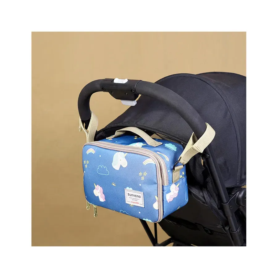 Sunveno Diaper Changing Clutch w/t Mat (Unicorn Blue)