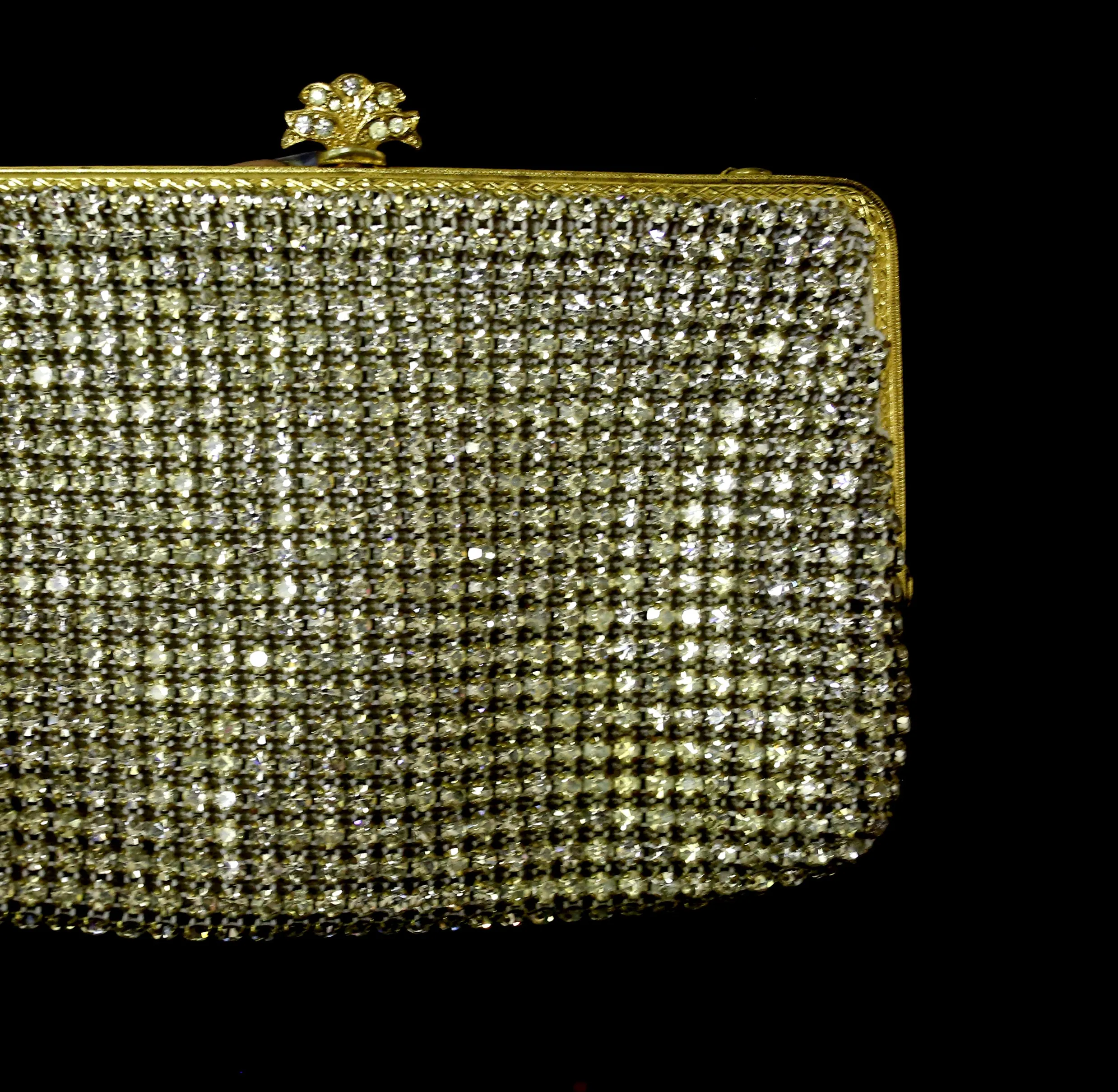 Vintage 1950s Rhinestone Cocktail Bag