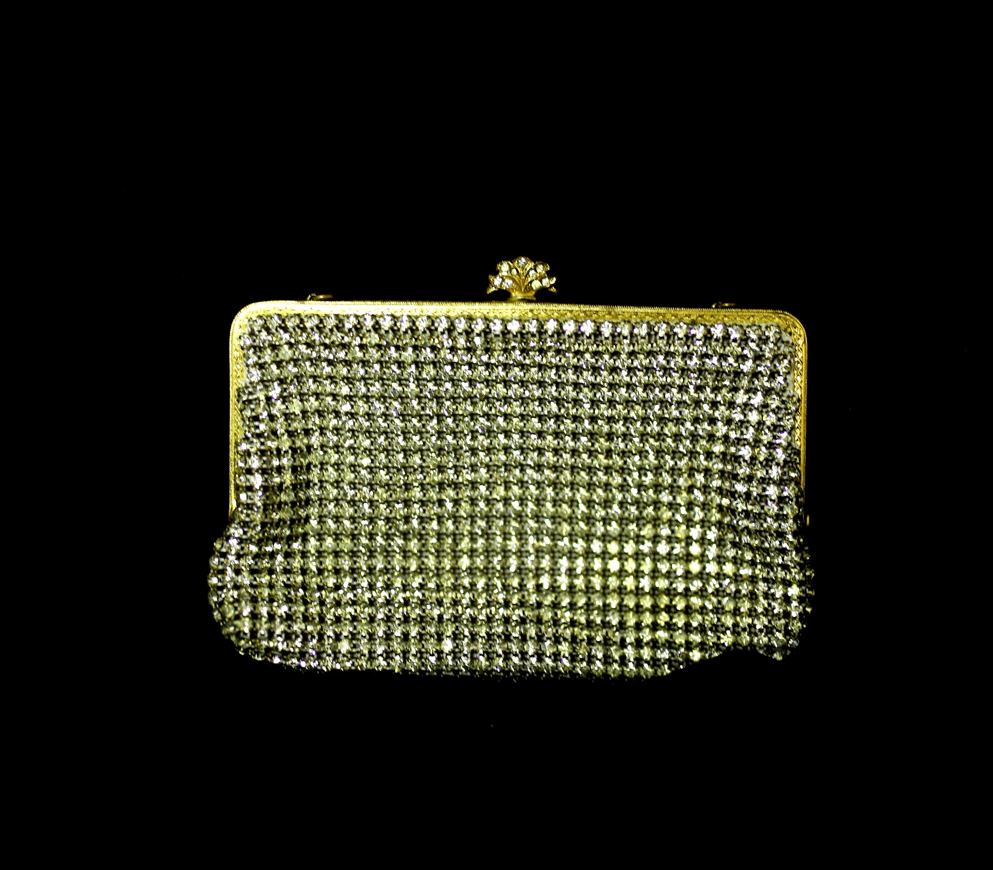 Vintage 1950s Rhinestone Cocktail Bag