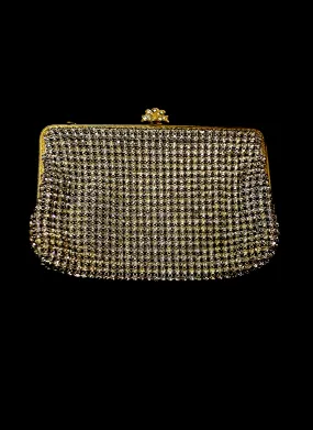 Vintage 1950s Rhinestone Cocktail Bag