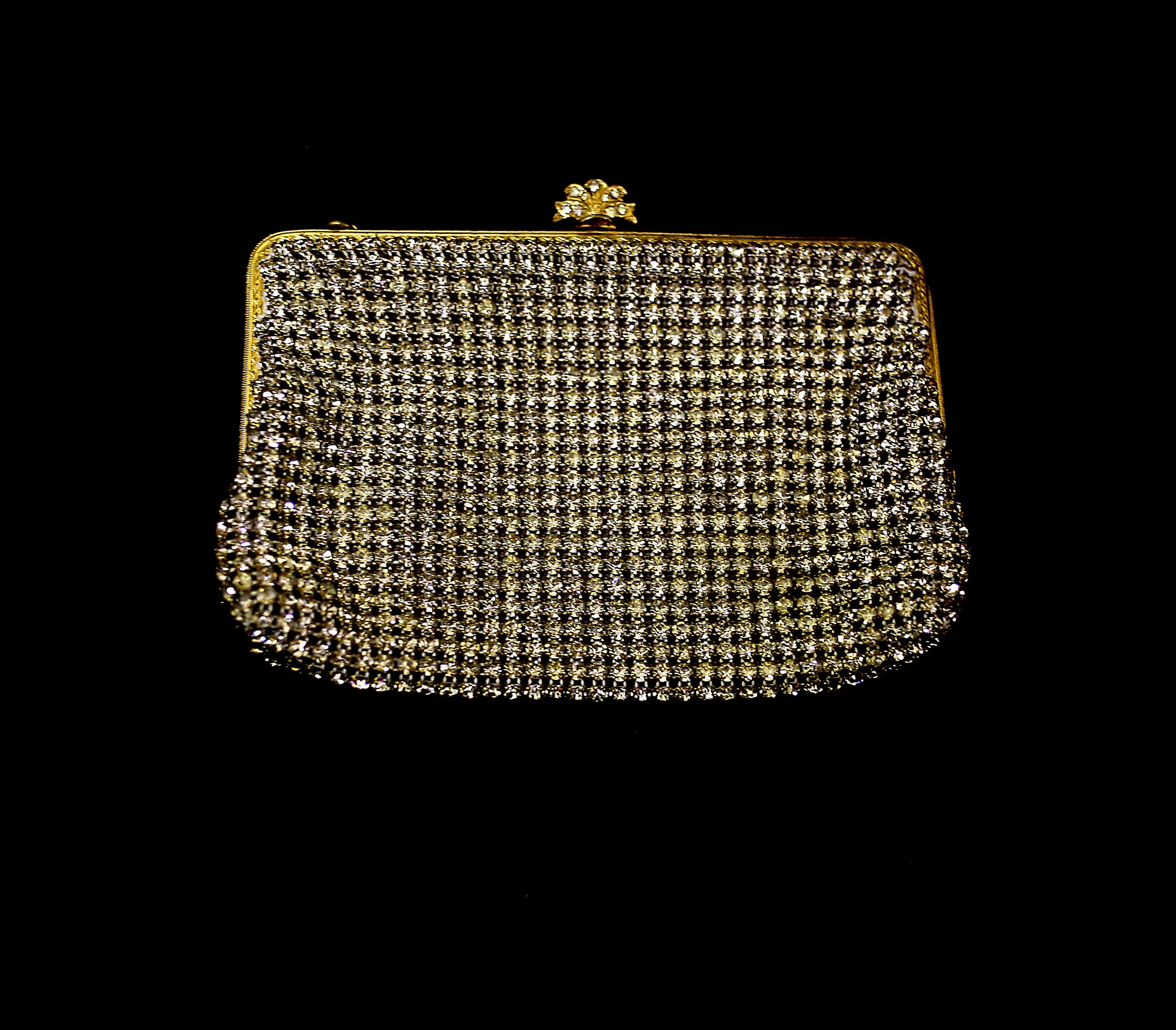 Vintage 1950s Rhinestone Cocktail Bag