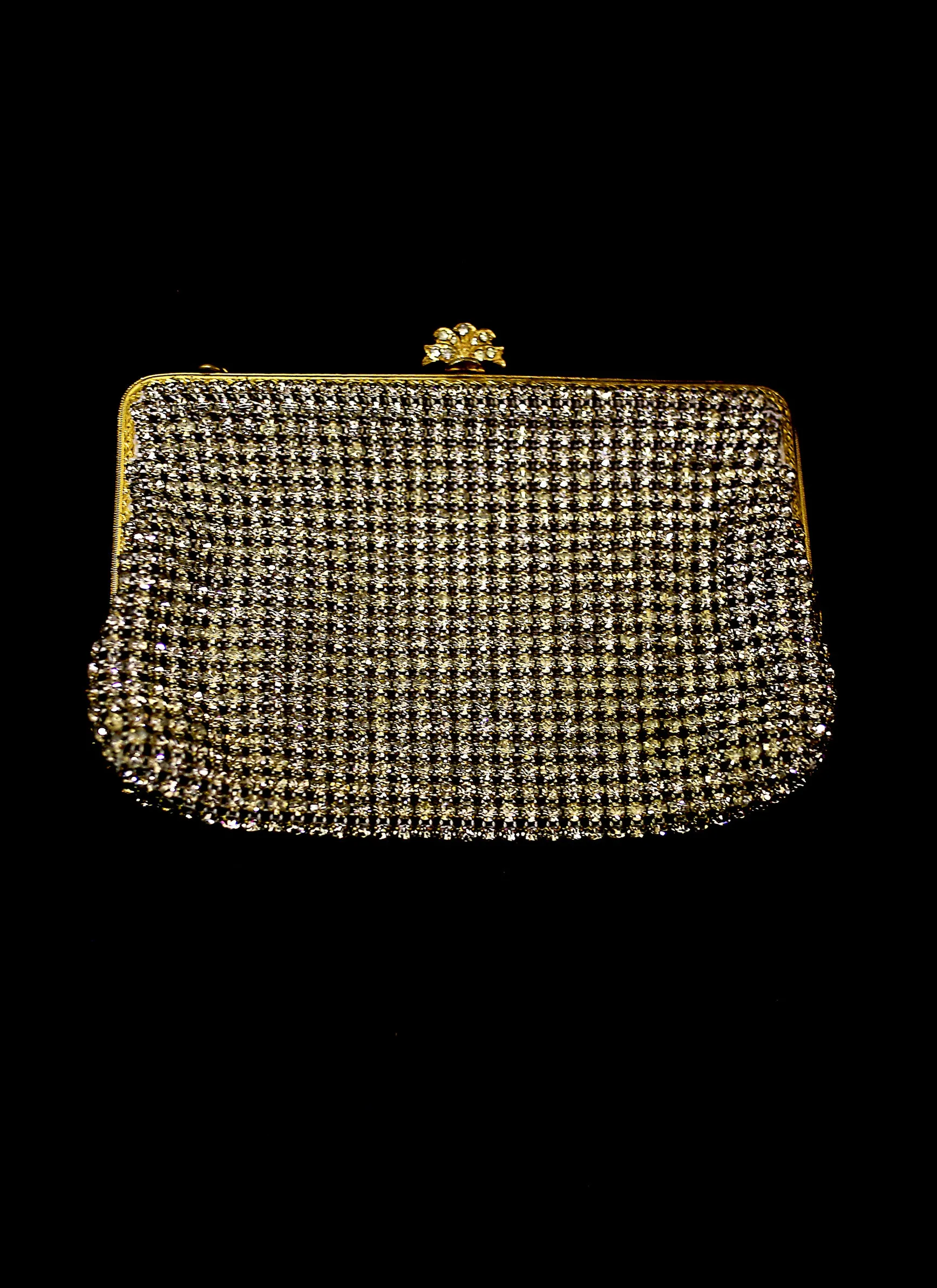 Vintage 1950s Rhinestone Cocktail Bag