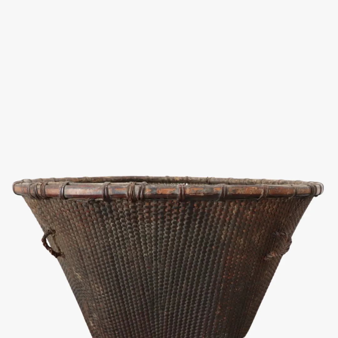Vintage Bamboo Tea Bag Basket