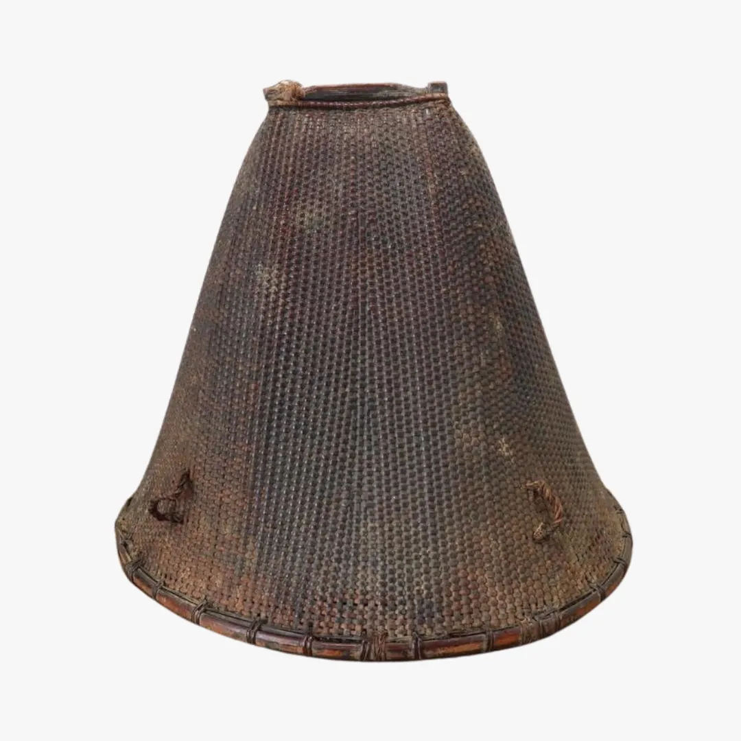 Vintage Bamboo Tea Bag Basket